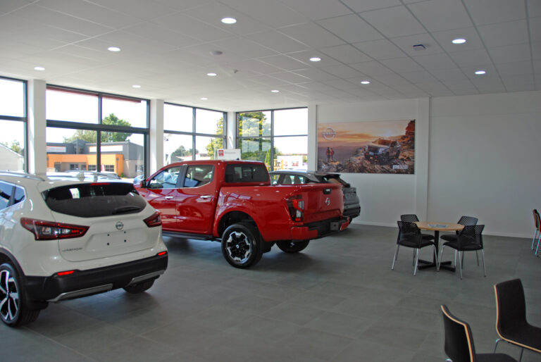 Nissan side of showroom